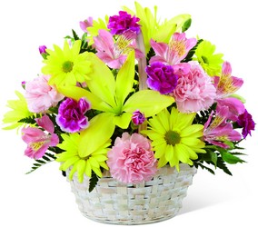 The FTD Basket of Cheer Bouquet from Backstage Florist in Richardson, Texas